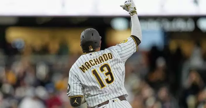 Machado homers and King pitches 7 strong innings as Padres beat NL East-leading Braves 1-0