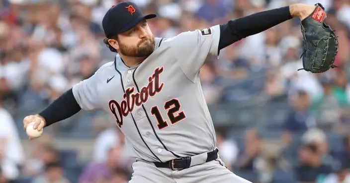 Casey Mize matches career high with 10 strikeouts as Tigers beat sloppy Yankees 7-3