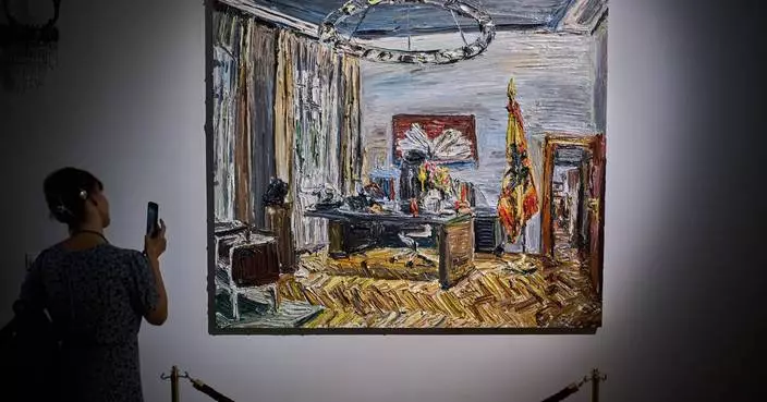 Pop-up art show takes over German president’s residence before yearslong renovation