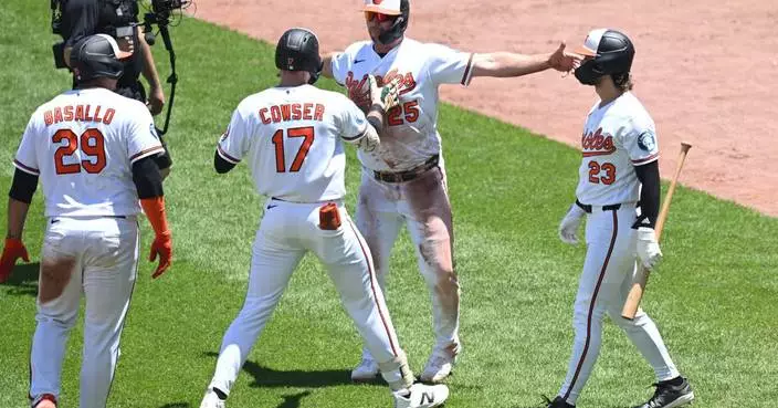 Cowser HR, 4 RBIs back solid start by Bradish in Orioles’ 9-5 victory over Toronto