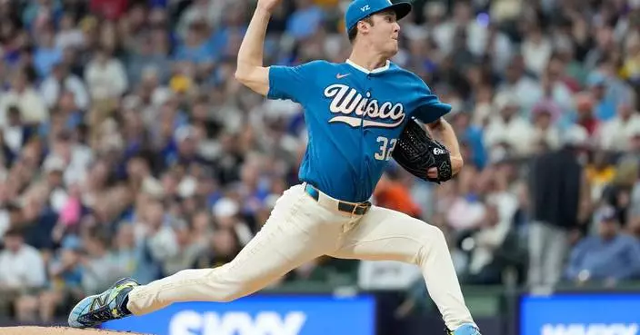 Misiorowski throws 105.5 mph pitch, wins for 8th time in 9 decisions to lead Brewers over Cubs 6-2