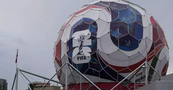Vancouver turns its Science World museum into a giant 17-story soccer ball for the World Cup