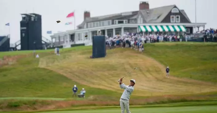 Miles Russell, 17, has his dad caddie to finish his US Open debut in a Father's Day surprise
