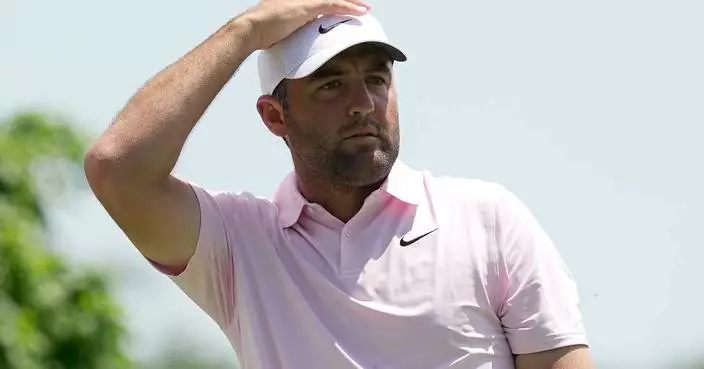 Fleetwood part of 4-way tie for the lead at Memorial in a tough opening round for Scheffler