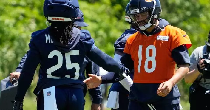 Caleb Williams strikes jump-throw pose for Madden NFL 27 cover