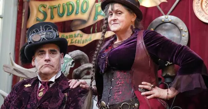 Photos show airship captains and Victorian inventors flocking to a New Zealand steampunk festival