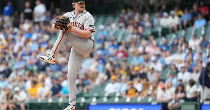 Giants’ Logan Webb has no-hit bid broken up in 7th inning by Brewers’ Brice Turang