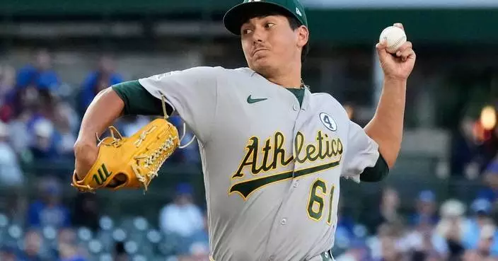 Gage Jump gets his 1st win as the Athletics beat the Cubs 2-1