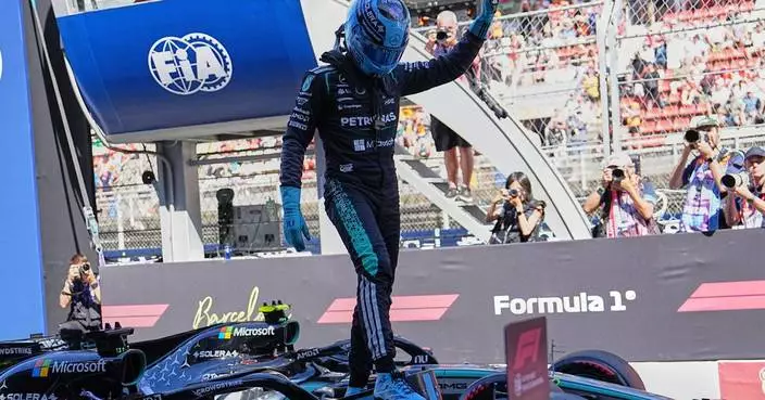Russell takes pole at Barcelona GP with F1 leader Antonelli third behind Hamilton