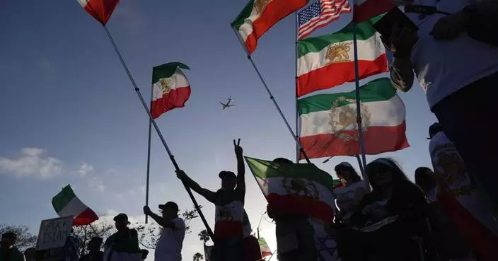 Iranian Americans protest for change outside Iran’s World Cup match, in photos