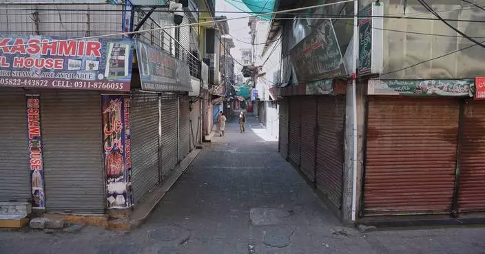 A banned group’s call for a strike halts business and transport across Pakistan-administered Kashmir