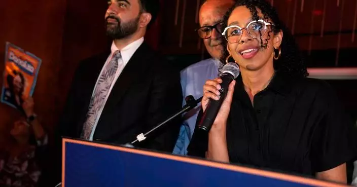 New York leads four-state primary elections, in photos
