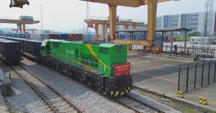 Int’l freight trains departing from China’s Greater Bay Area surpass 20,000 this year