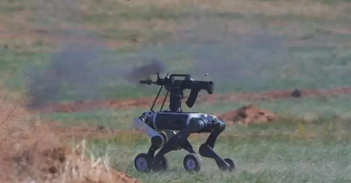 Chinese troops unveil unmanned systems in joint drills with Mongolian counterparts
