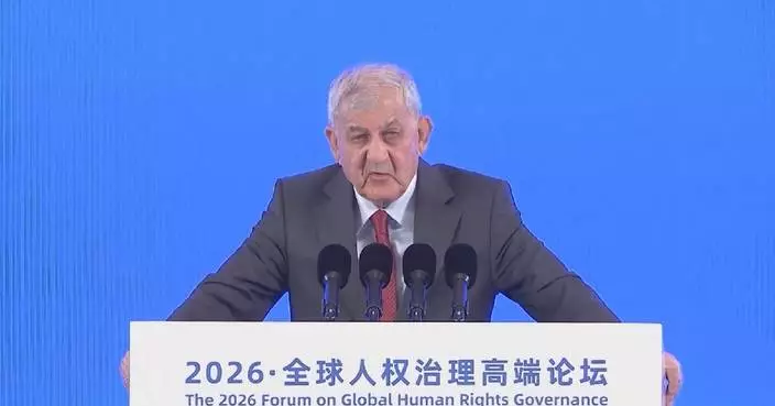 Former Iraqi president calls for peace, cooperation, equitable access to human rights