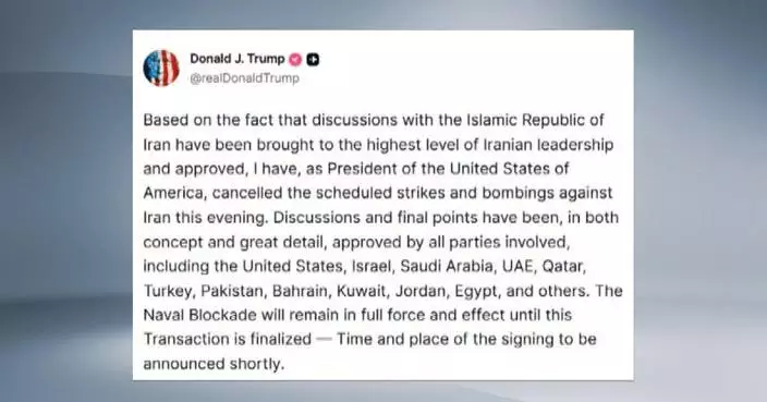 Trump signals approaching deal with Iran after calling off scheduled strikes