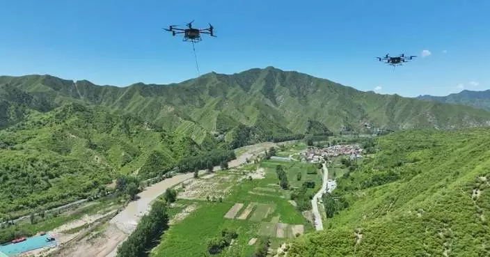 325 kg per drone: heavy-lift drones transform power line construction in Hebei