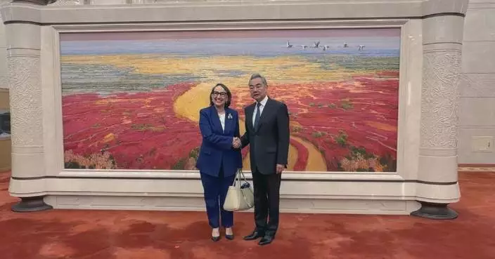 Chinese FM meets UN secretary-general candidate Rebeca Grynspan in Beijing