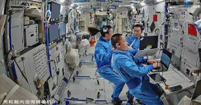 Shenzhou-23 crew busy with week of science experiments, maintenance work, training in orbit