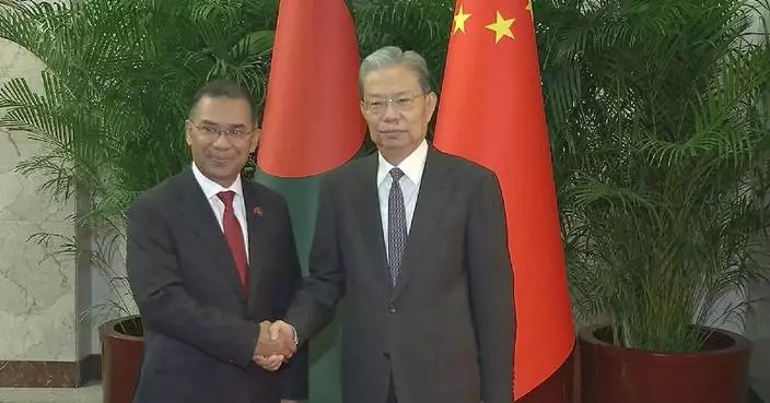 China's top legislator meets Bangladeshi prime minister