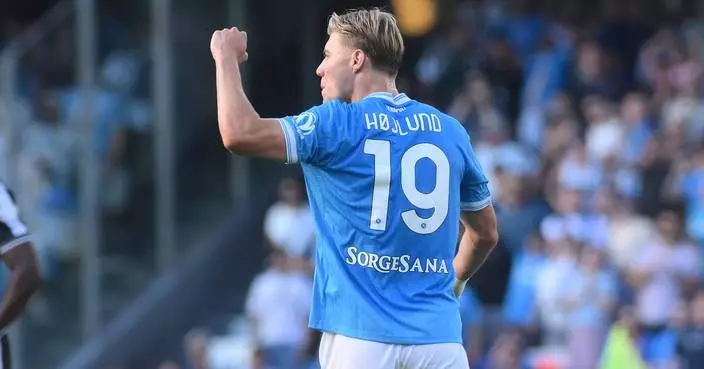 Striker Rasmus Hojlund completes permanent move to Napoli from Man United