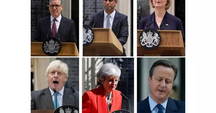 A look at the quick succession of British prime ministers in the past 10 years