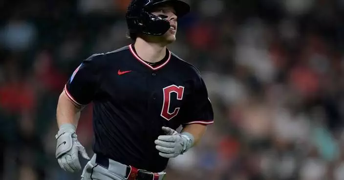 Rookie Travis Bazzana’s career night leads Guardians to 8-1 win over Astros
