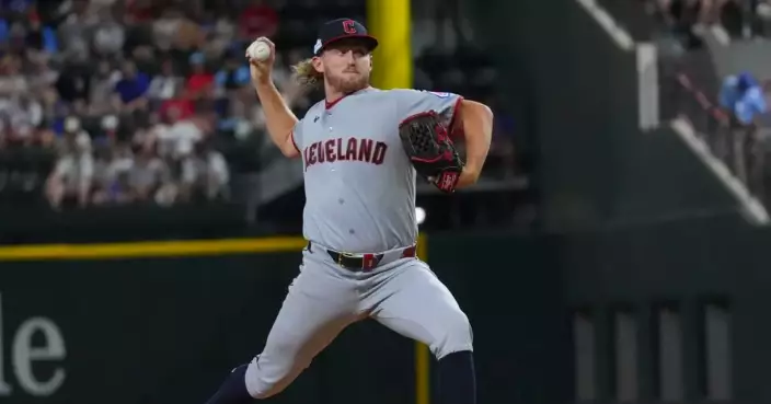 Tanner Bibee gets first win of season in 14th start, Guardians beat Rangers 6-0