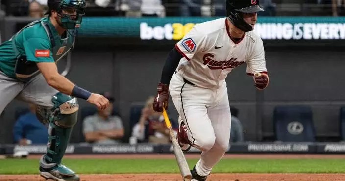 Cooper Ingle's first major league hit drives in 2 runs, Guardians edge AL West-leading Mariners 4-3
