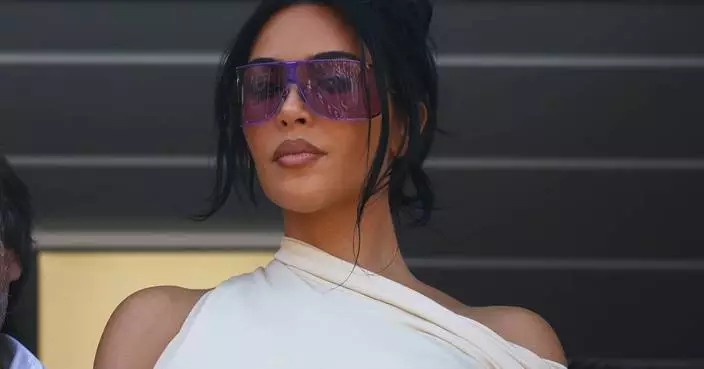 Kim Kardashian watches Lewis Hamilton claim 2nd place at the Monaco Grand Prix