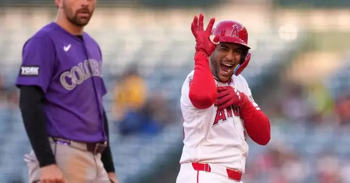 Meckler, Madrigal each have 4 hits in the Angels’ 11-4 win over the Rockies