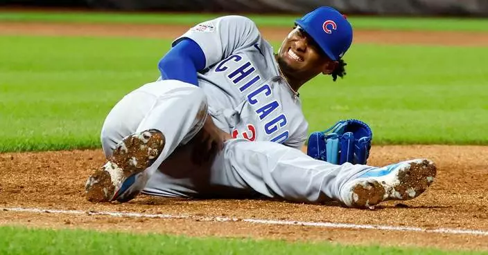 Cubs pitcher Edward Cabrera headed to IL after being carted off the field with a left leg injury