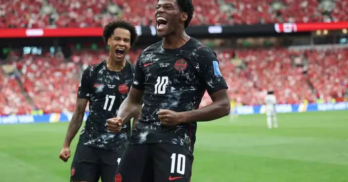 Jonathan David's hat trick propels Canada to its first World Cup win, 6-0 over Qatar