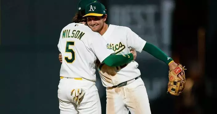 Tyler Soderstrom sends A’s past Rockies 7-5 for 4th straight comeback victory in Las Vegas