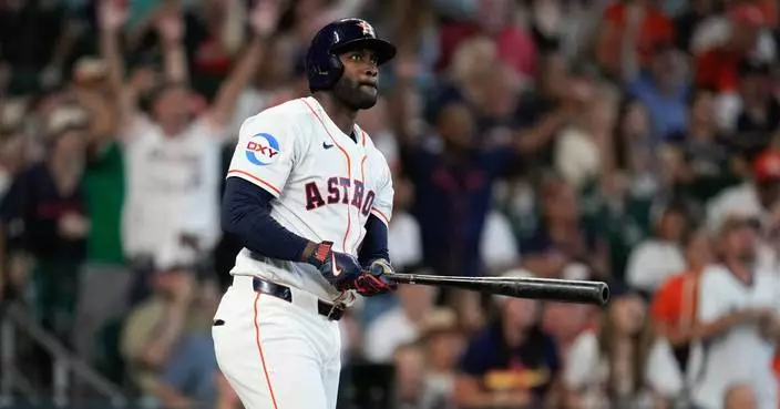 Astros slugger Yordan Alvarez hits grand slam, 2-run homer in 1st inning against Royals