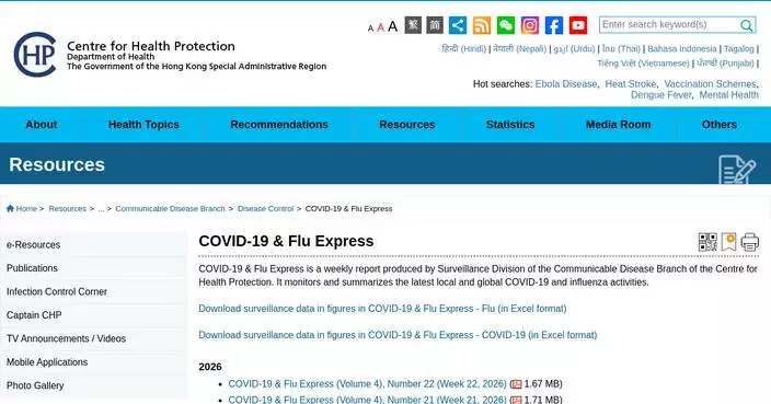 Severe Influenza B Case in Teen Sparks Health Officials' Hygiene Warning in Hong Kong