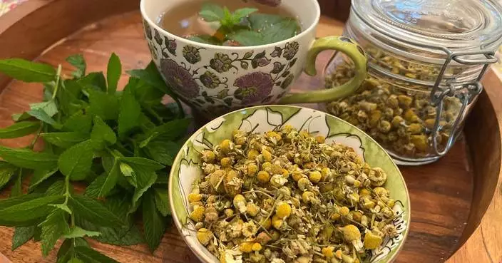 A soothing cup of herbal tea can begin in your garden