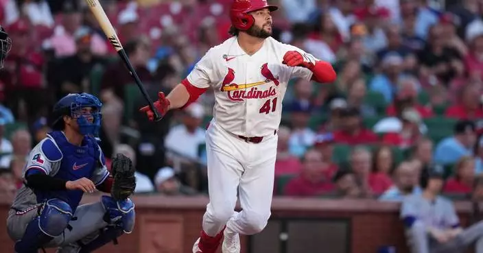 Alec Burleson has 3 RBIs, Andre Pallante works 5 2/3 innings as Cardinals defeat Rangers 5-3