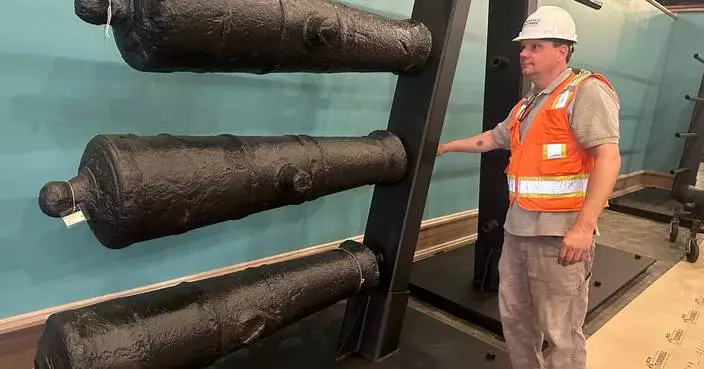 Cannons lost underwater during the American Revolution will soon go on display at a Georgia museum