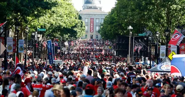 Hurricanes fans jam into downtown Raleigh for team's Stanley Cup parade, celebration