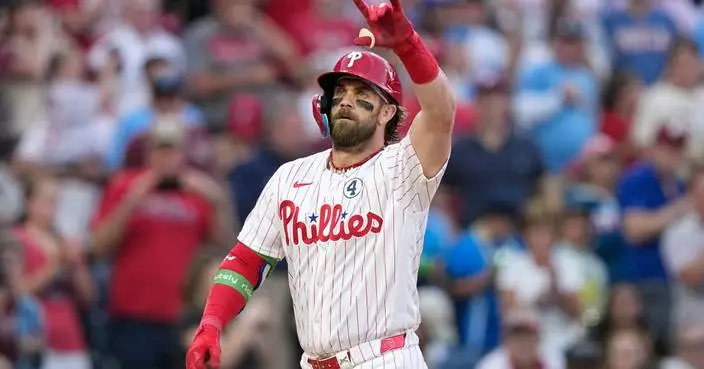 Harper hits 377th career homer, Duran fans the side in the 9th in Phillies’ 3-2 win over Padres