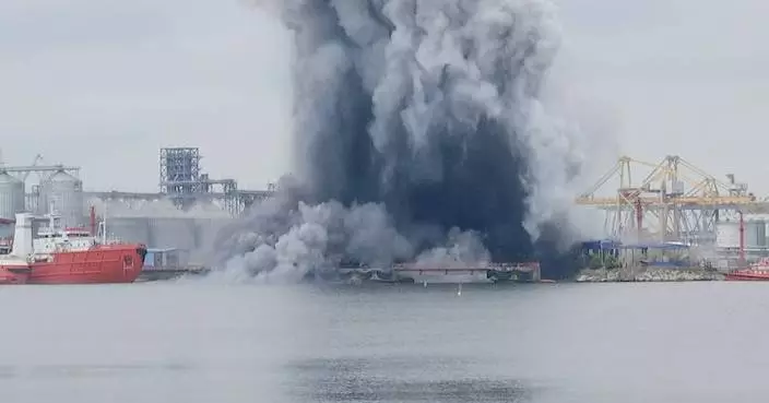 A maritime drone explodes at a Romanian Black Sea port, no one hurt