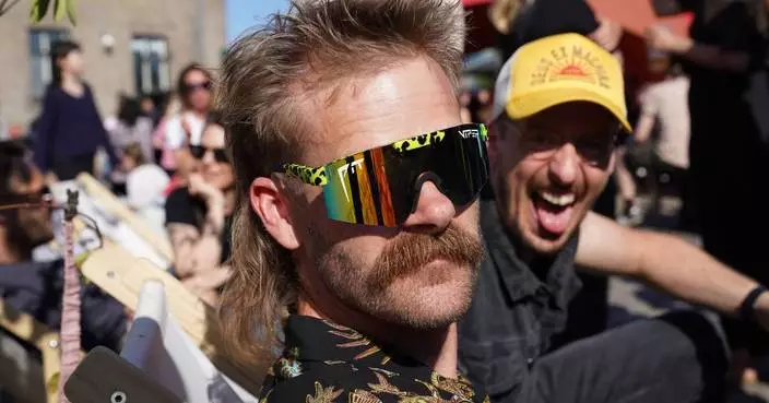A raucous Copenhagen crowd cheers Denmark’s 2026 Mullet Championship