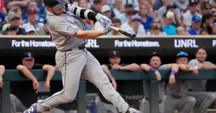 Hunter Goodman hits 3 home runs for Rockies in 8-5 win over Twins
