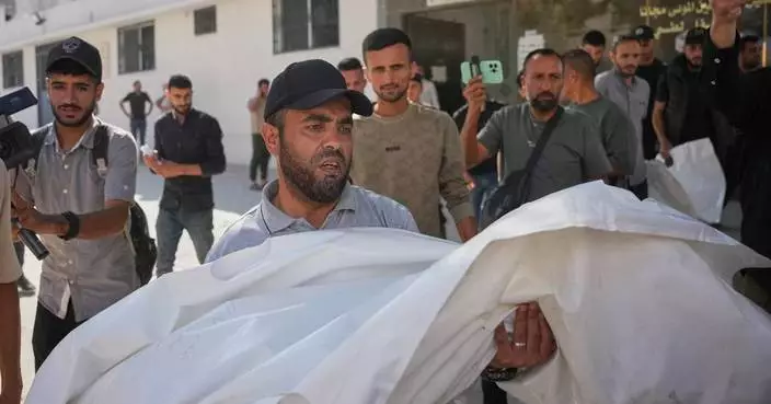 An Israeli strike hits a Gaza City apartment, killing 2 children, Palestinian health officials say