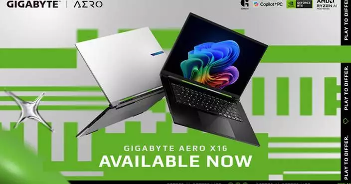 GIGABYTE Announces AERO X16 Now Available, Bringing Next-Gen AI Performance to an Ultra-Thin Copilot+ PC