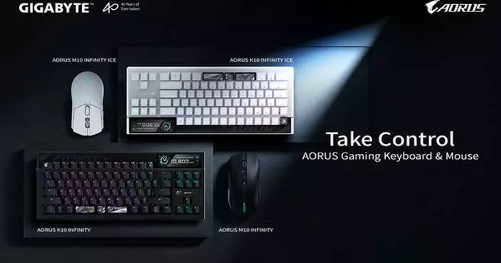 GIGABYTE Unveils Next-Generation Gaming Peripherals with AORUS K10 INFINITY Keyboard and M10 INFINITY Mouse at COMPUTEX 2026