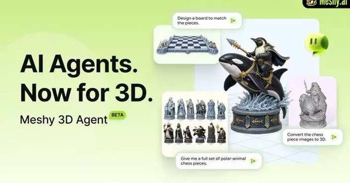 Meshy Launches 3D Agent Beta, the World’s First AI Agent for 3D Creation