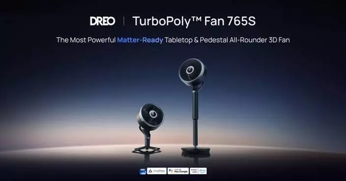DREO Brings Matter Connectivity to TurboPoly™ Fan 765S, Furthering its Open Ecosystem Commitment