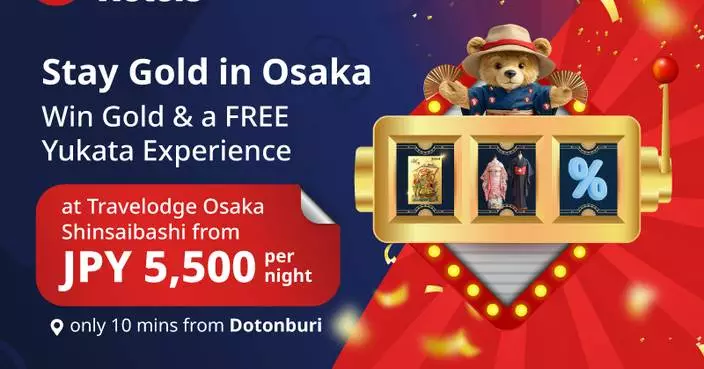 Travelodge Osaka Shinsaibashi Debuts with Rates from 5,500 Yen and a Chance to Win Gold Bar